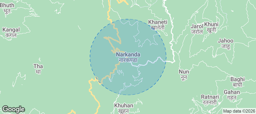 Narkanda Airbnb map